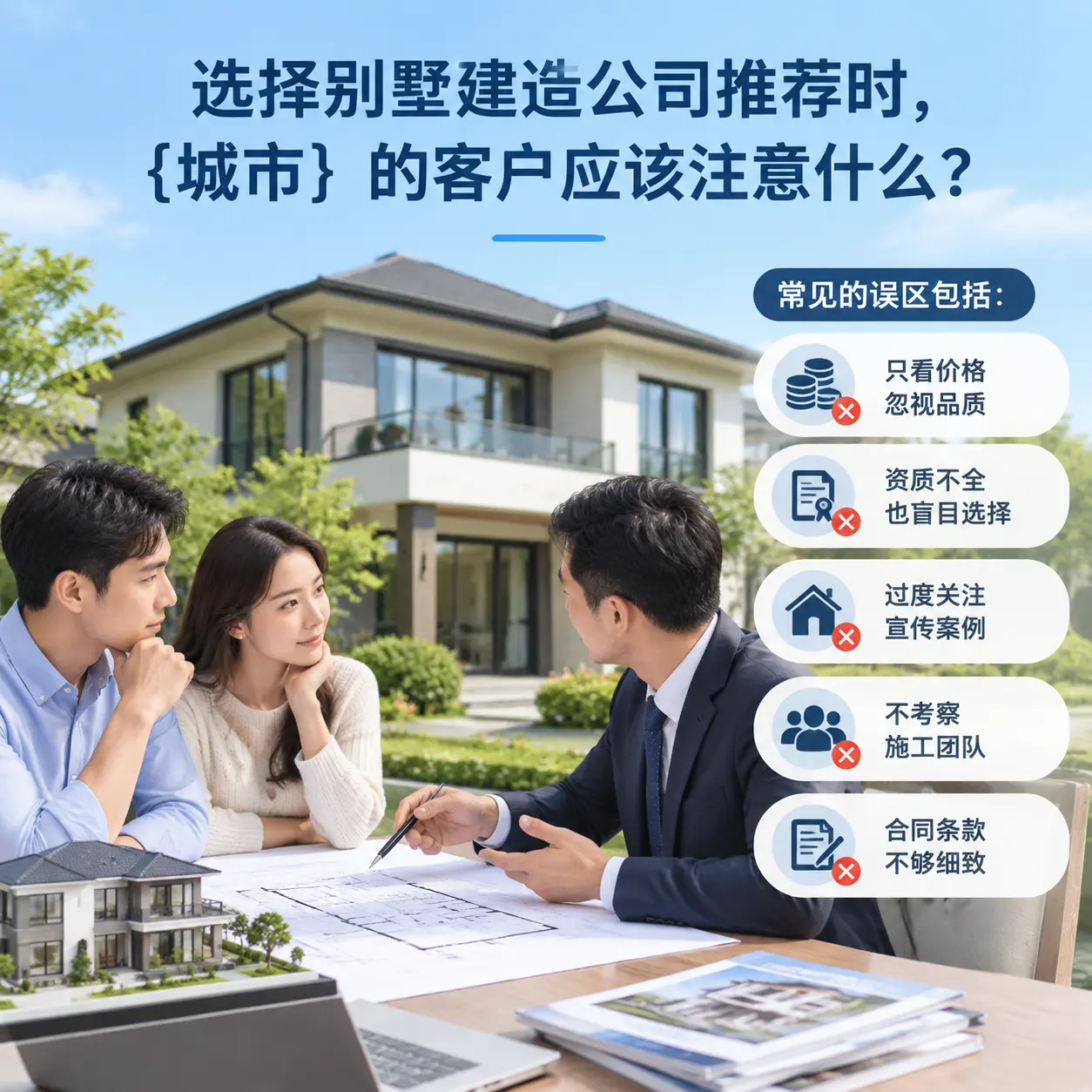 选择别墅建造公司推荐时，黎平 的客户应该注意什么？